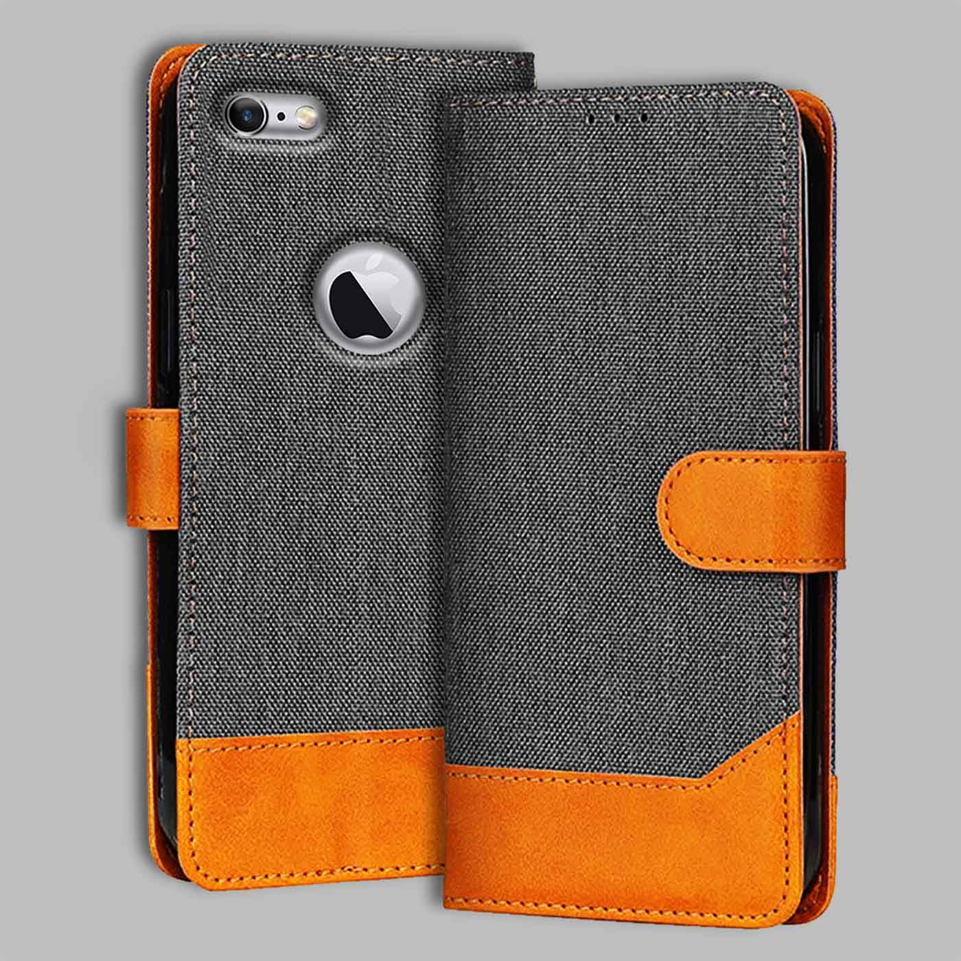 Accesorios Apple iPhone 6 denim flip cover – Grey – Image 1 #color_