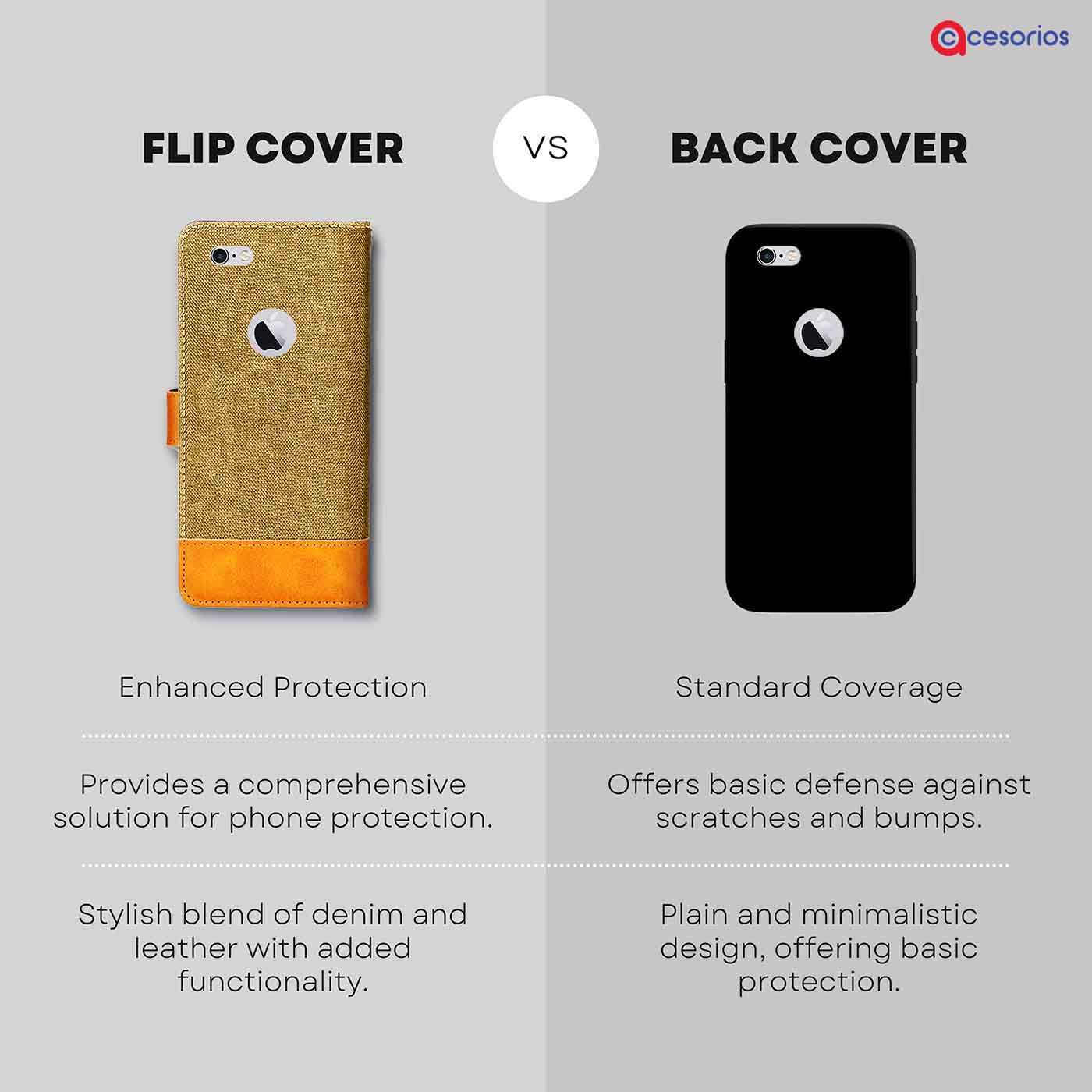 Accesorios Apple iPhone 6 denim flip cover – Light Brown – Image 8 #color_light b