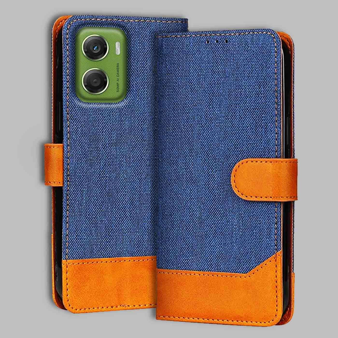 Accesorios Moto G06 Power denim flip cover – Blue – Image 1 #color_