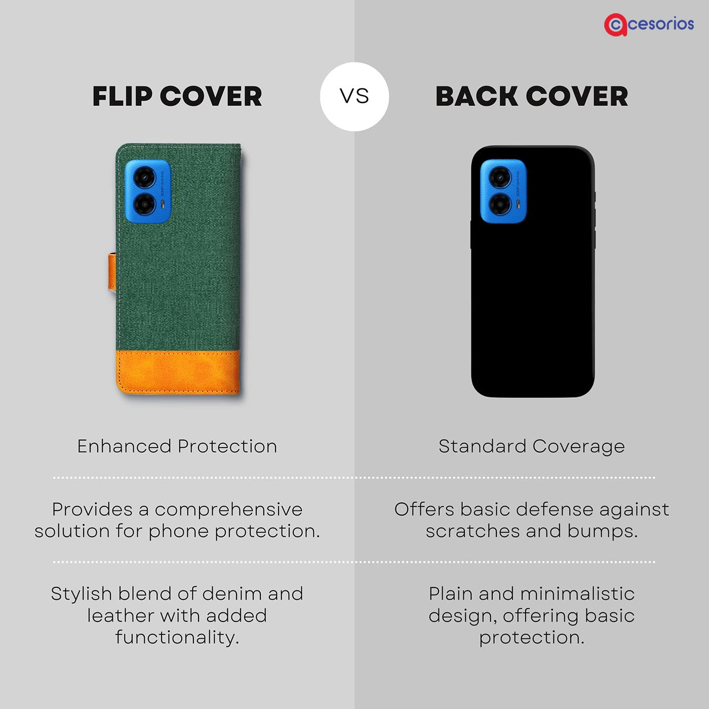 Accesorios Moto G45 5G denim flip cover – Green – Image 8 #color_g