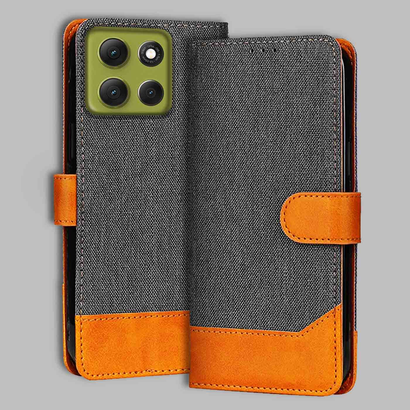 Accesorios Moto G86 Power 5G denim flip cover – Grey – Image 1 #color_