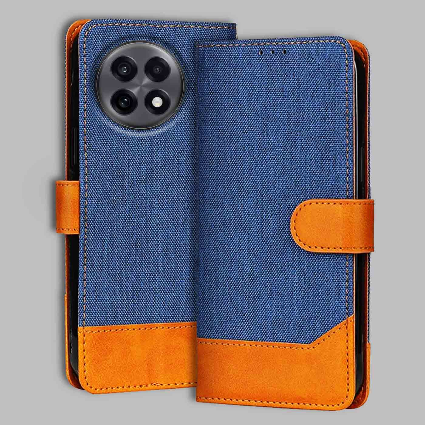 Accesorios Oneplus 13R denim flip cover – Blue – Image 1 #color_