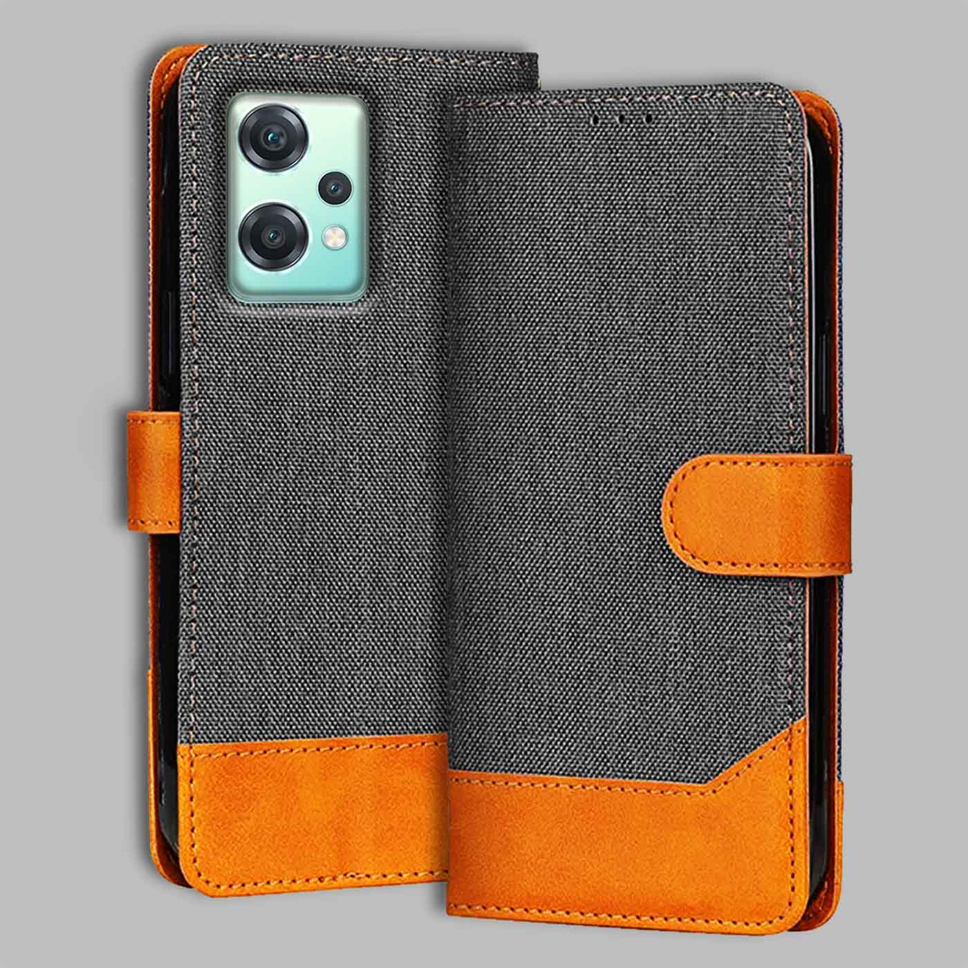 Accesorios Oneplus Nord Ce 2 Lite denim flip cover – Grey – Image 1 #color_