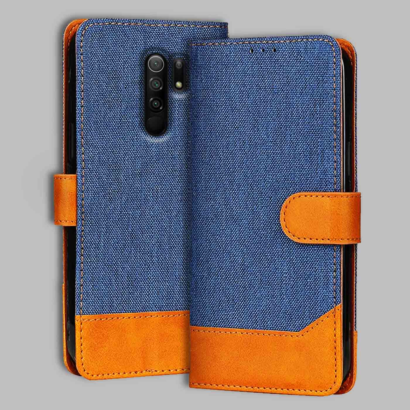 Accesorios Poco M2 denim flip cover – Blue – Image 1 #color_