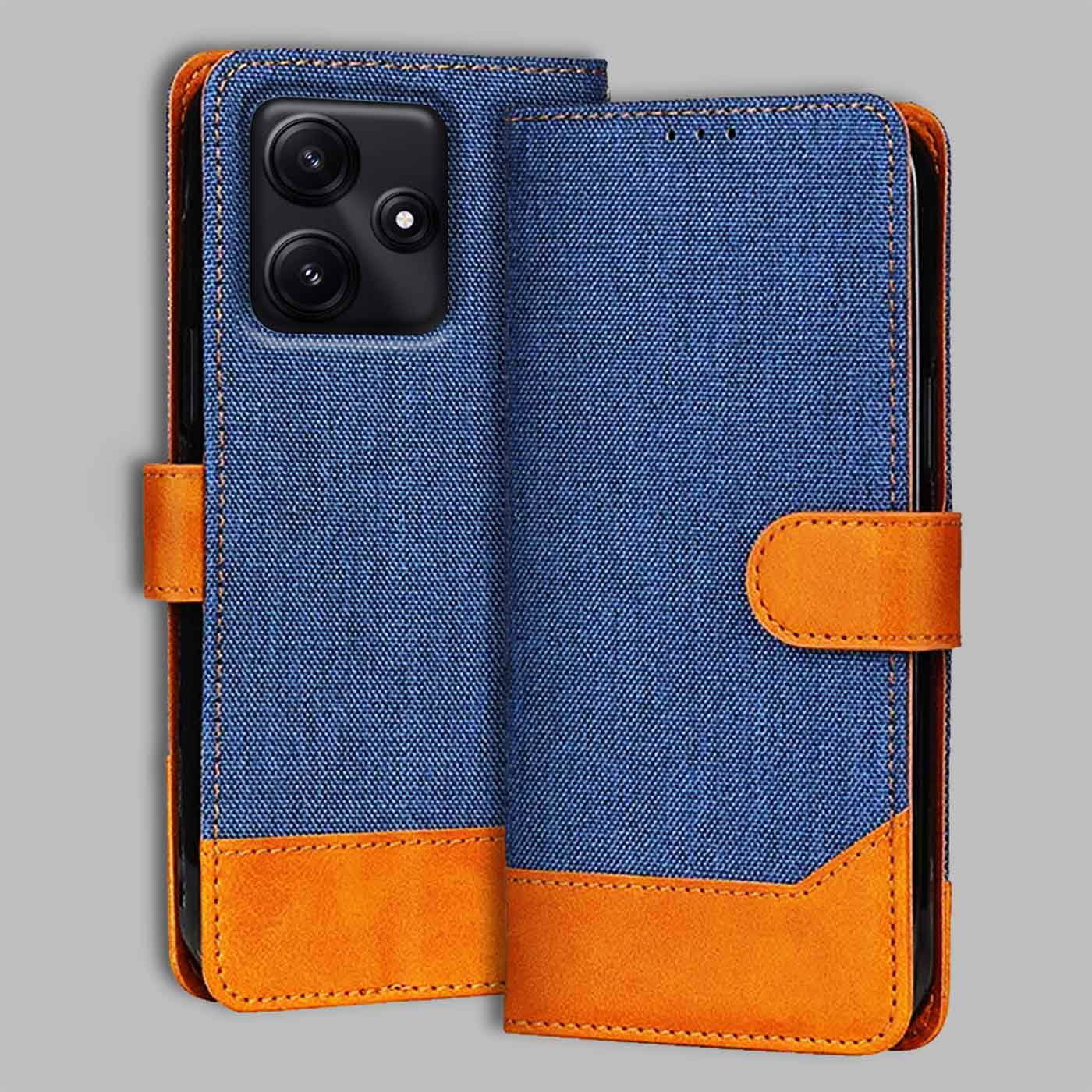 Accesorios Poco M6 Pro denim flip cover – Blue – Image 1 #color_