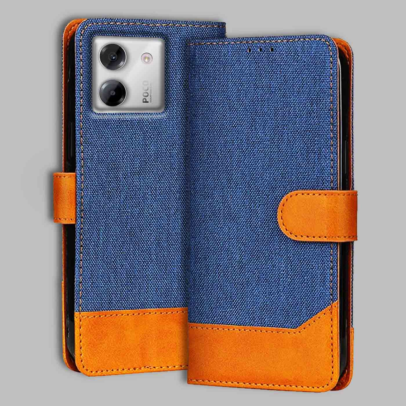 Accesorios Poco M7 Pro 5G denim flip cover – Blue – Image 1 #color_
