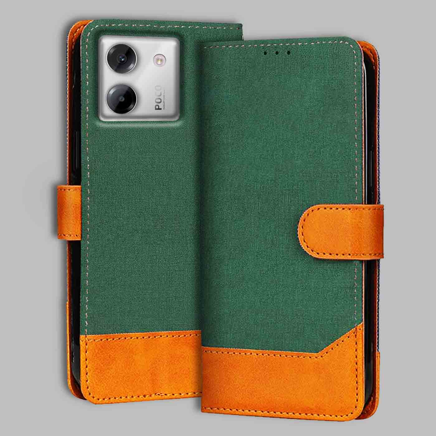 Accesorios Poco M7 Pro 5G denim flip cover – Green – Image 1 #color_g