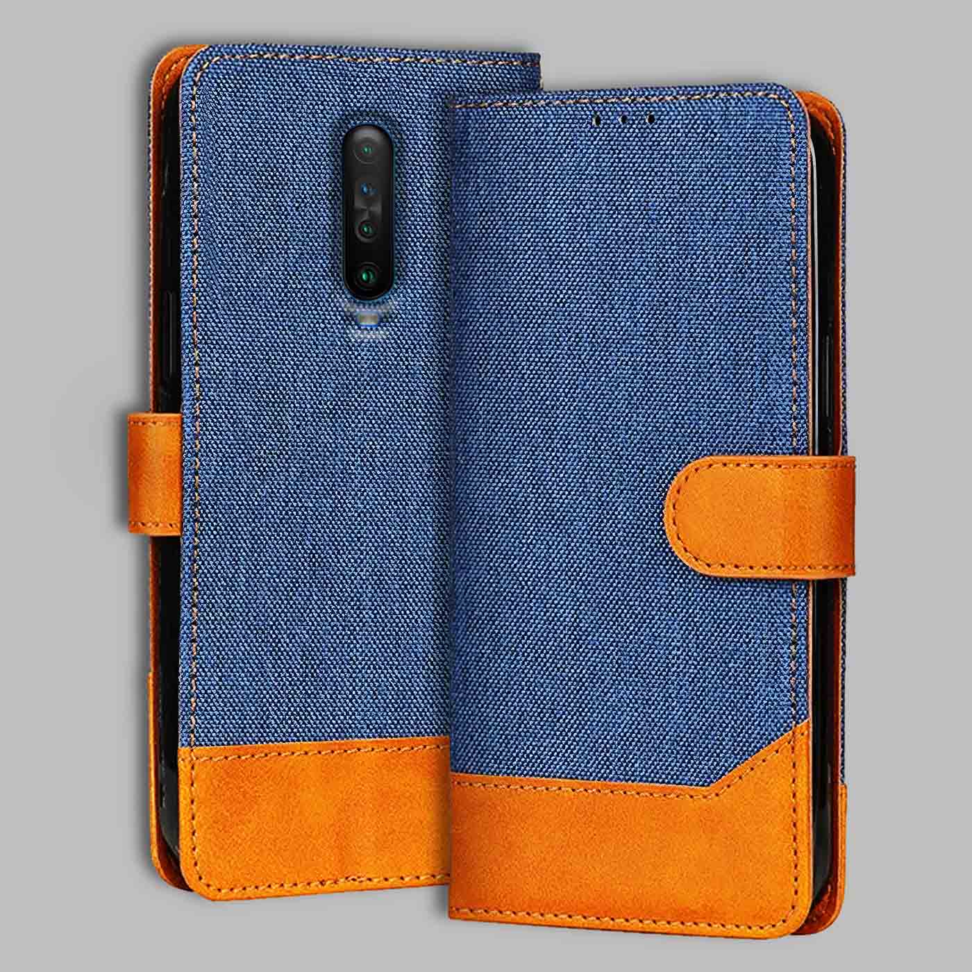 Accesorios Poco X2 denim flip cover – Blue – Image 1 #color_