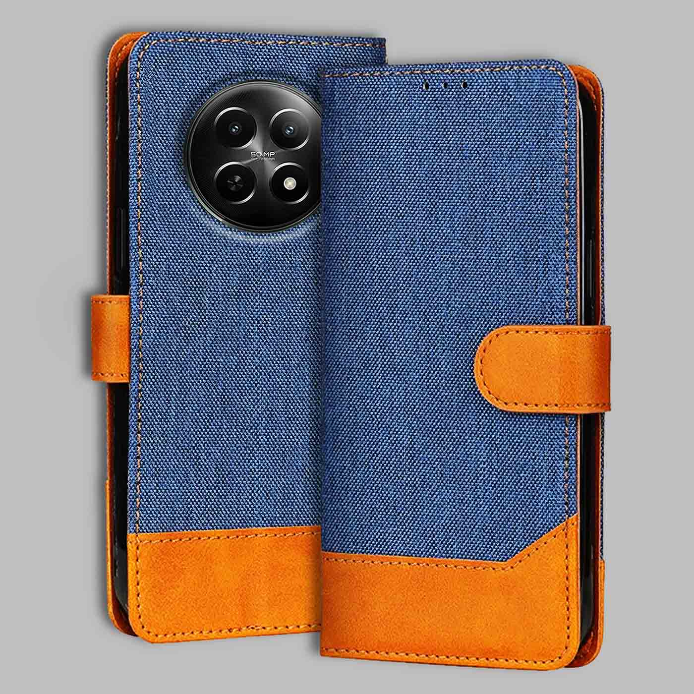 Accesorios Realme 12X denim flip cover – Blue – Image 1 #color_