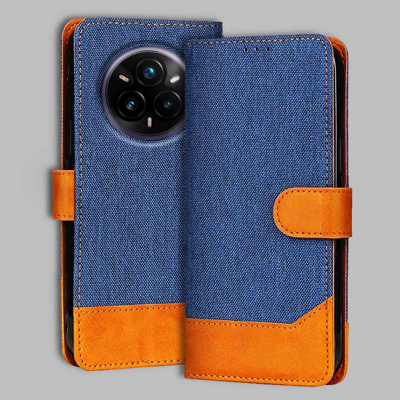 Accesorios Realme 14 Pro Plus 5G denim flip cover – Blue – Image 1 #color_