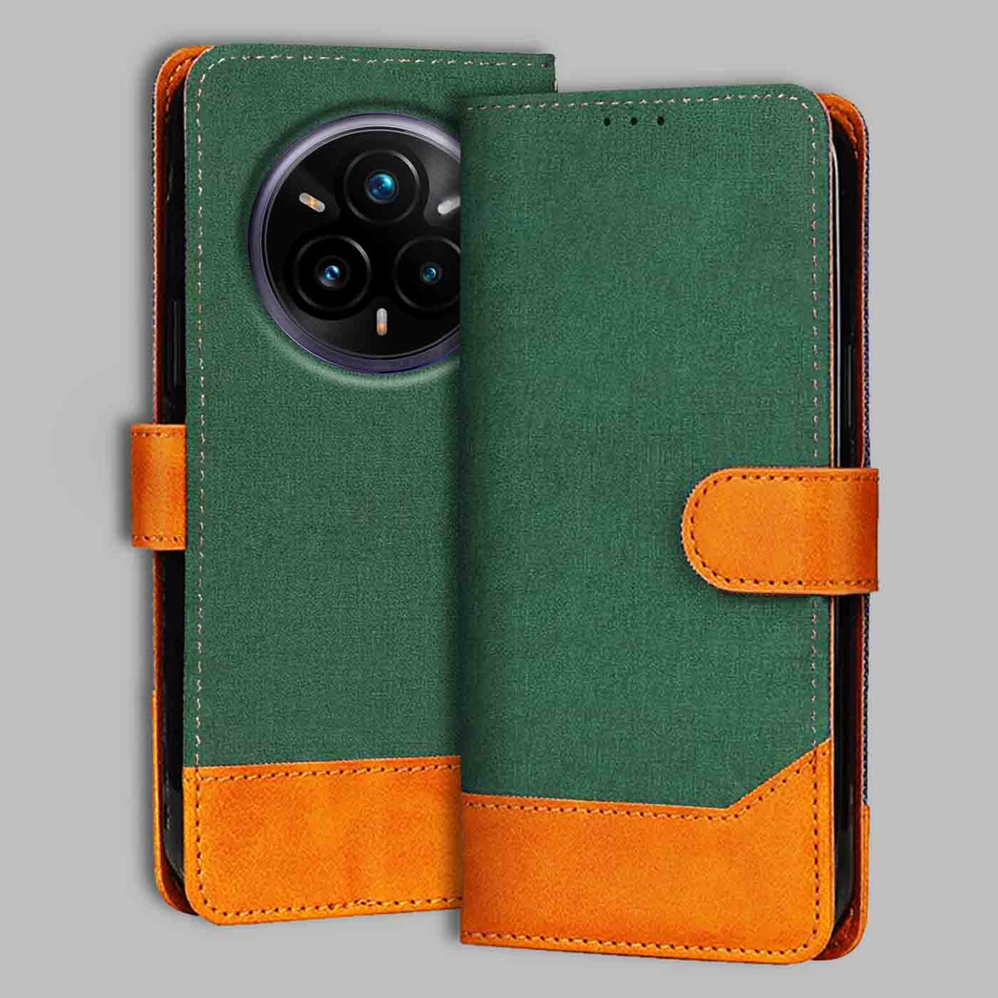 Accesorios Realme 14 Pro Plus 5G denim flip cover – Green – Image 1 #color_g