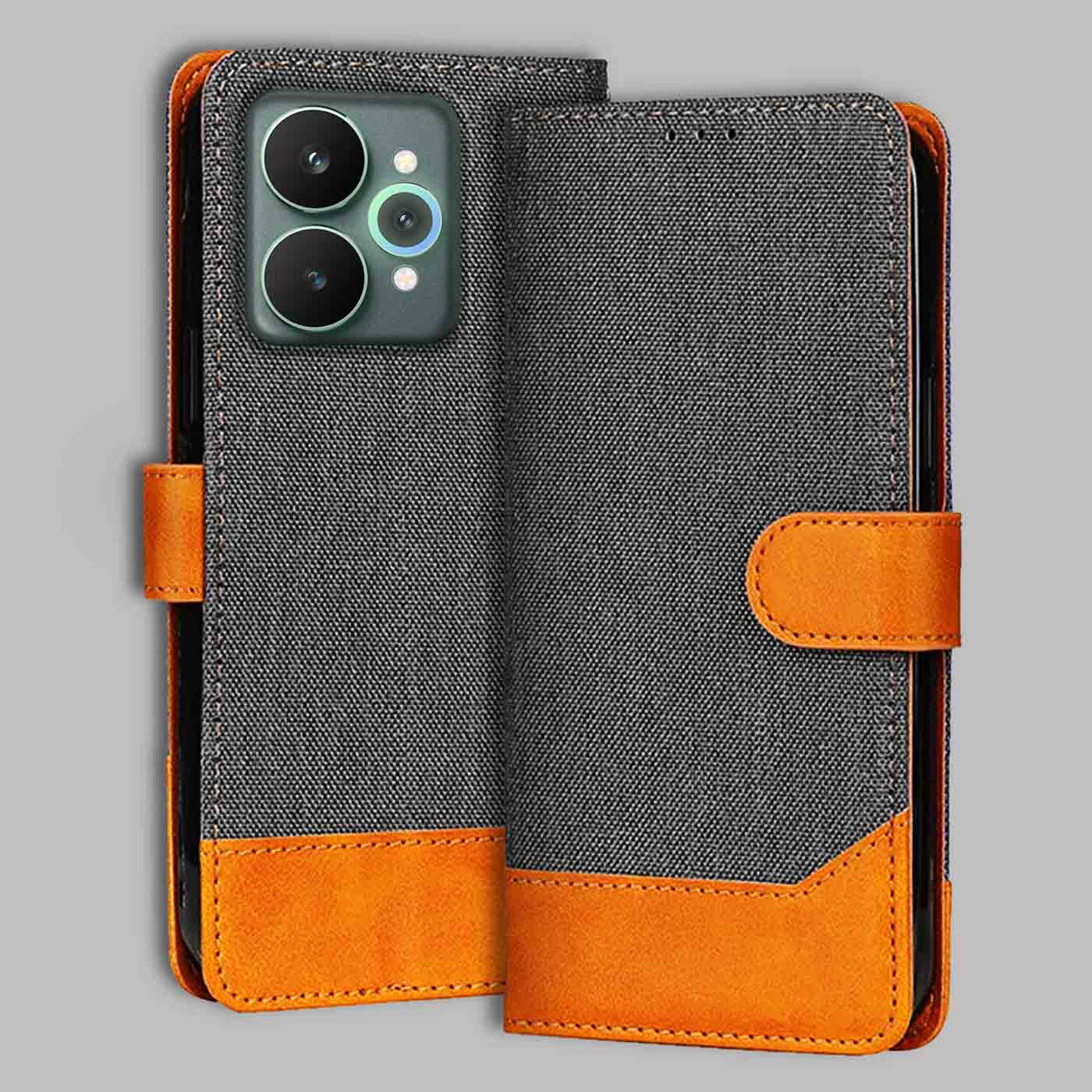 Accesorios Realme 15 5G denim flip cover – Grey – Image 1 #color_