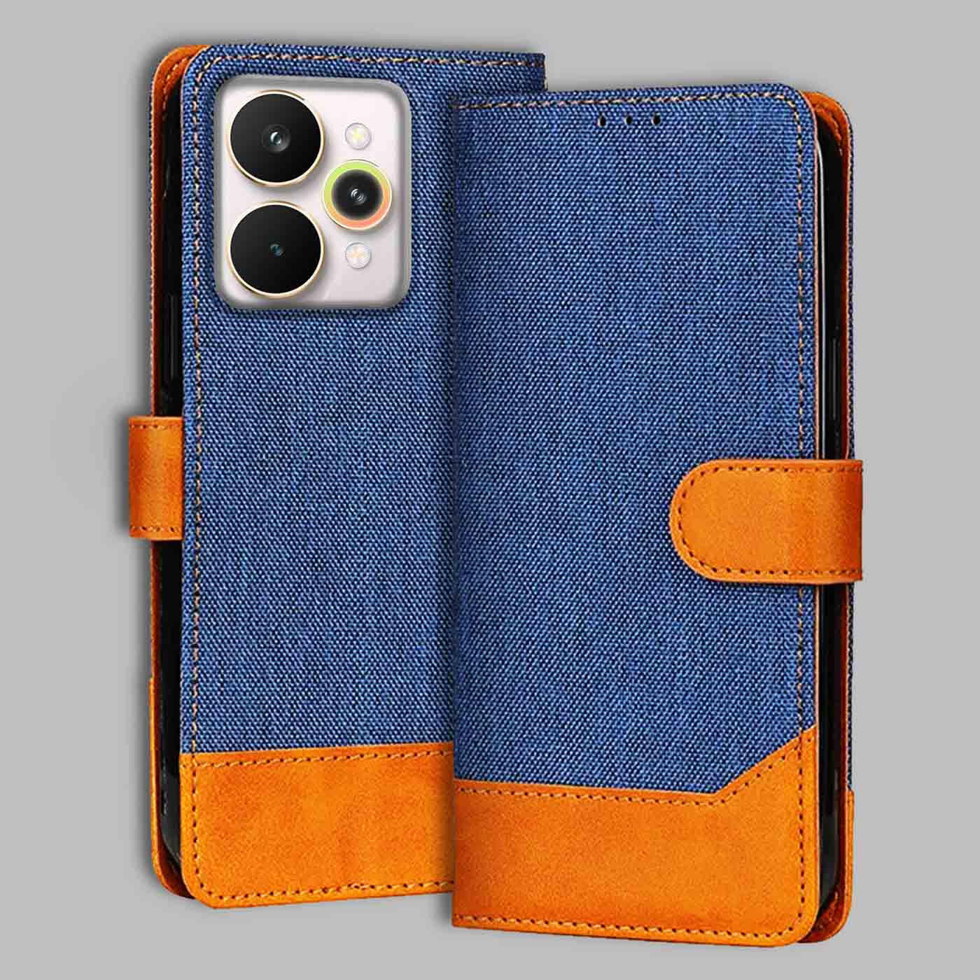 Accesorios Realme 15 Pro 5G denim flip cover – Blue – Image 1 #color_
