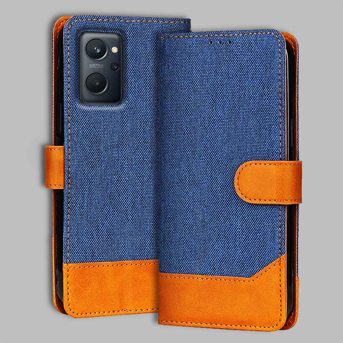 Accesorios Realme 9I 4G denim flip cover – Blue – Image 1 #color_