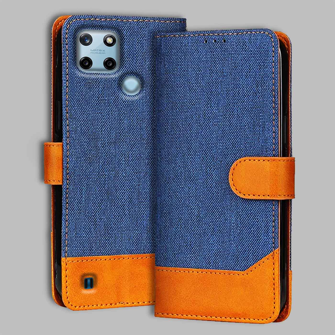 Accesorios Realme C25Y denim flip cover – Blue – Image 1 #color_