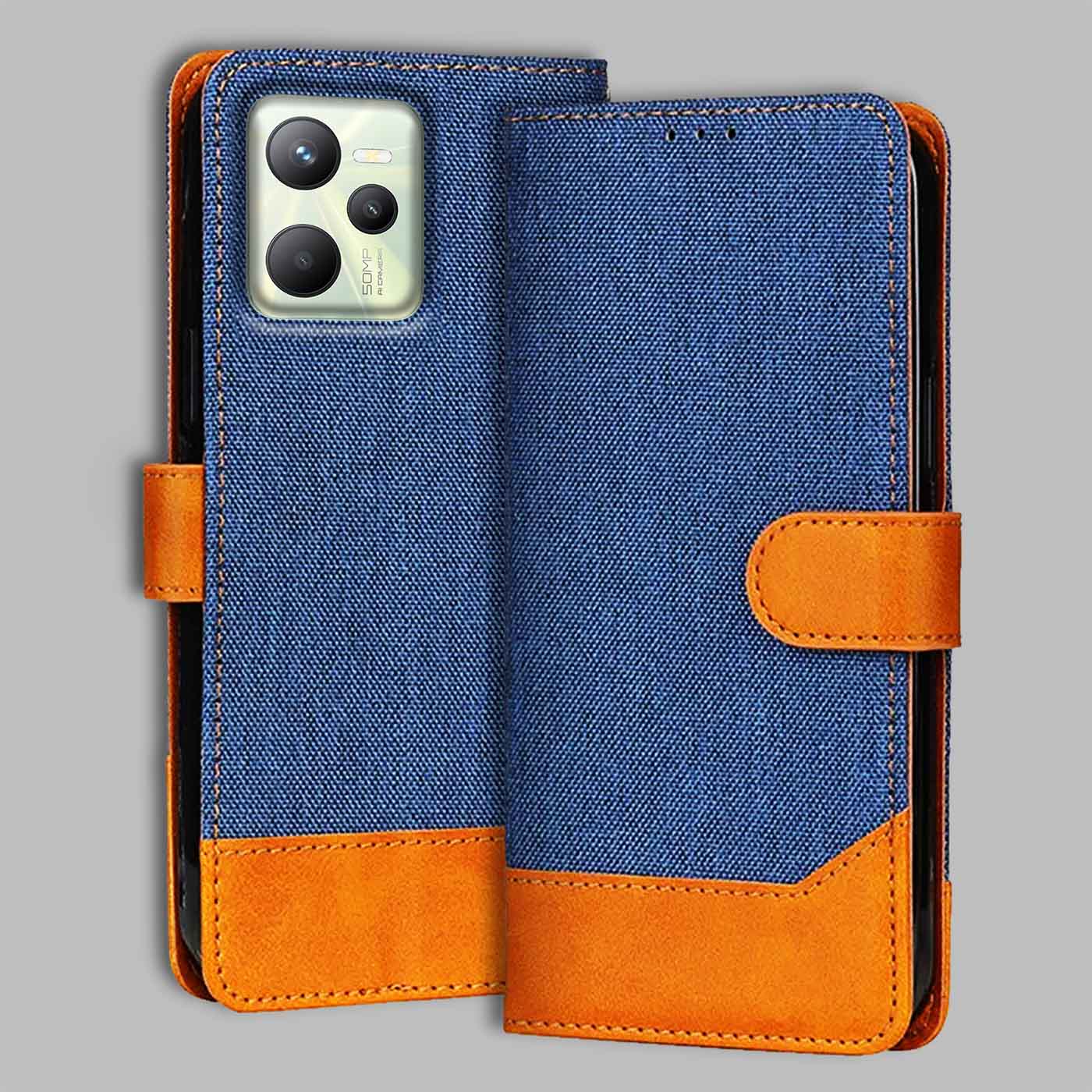 Accesorios Realme C35 denim flip cover – Blue – Image 1 #color_