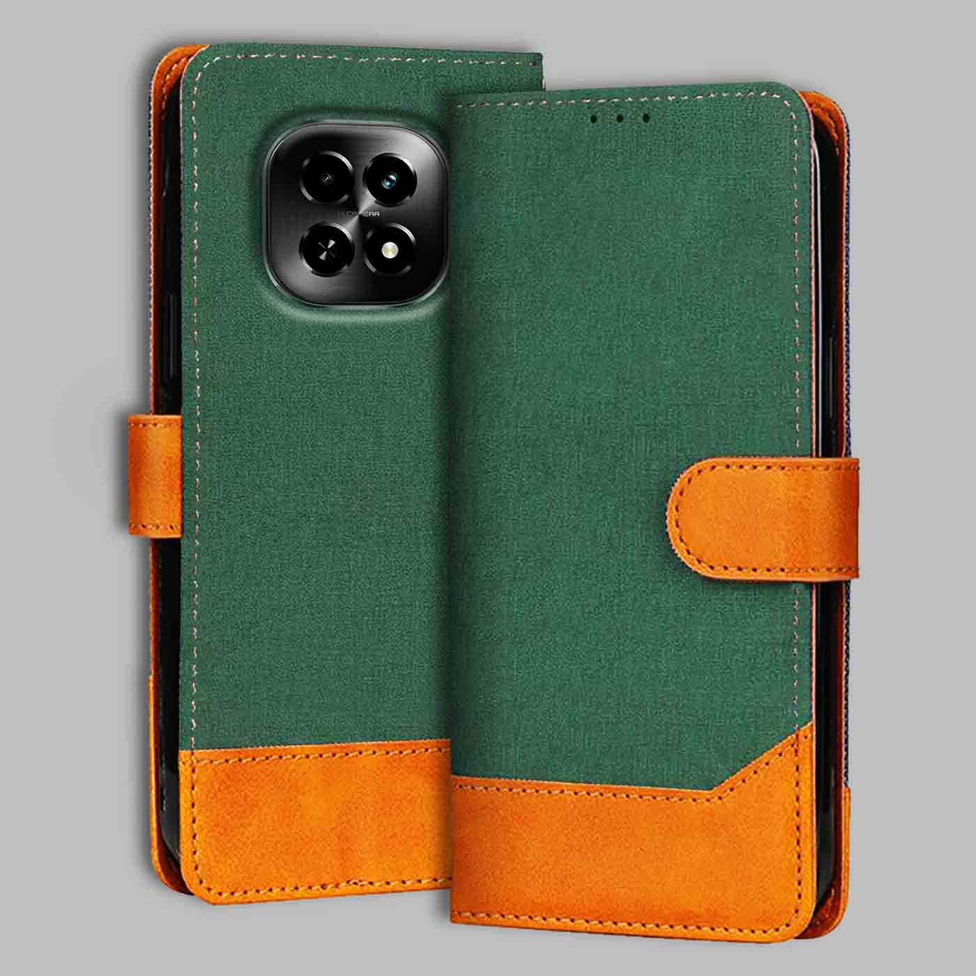 Accesorios Realme C63 5G denim flip cover – Green – Image 1 #color_g