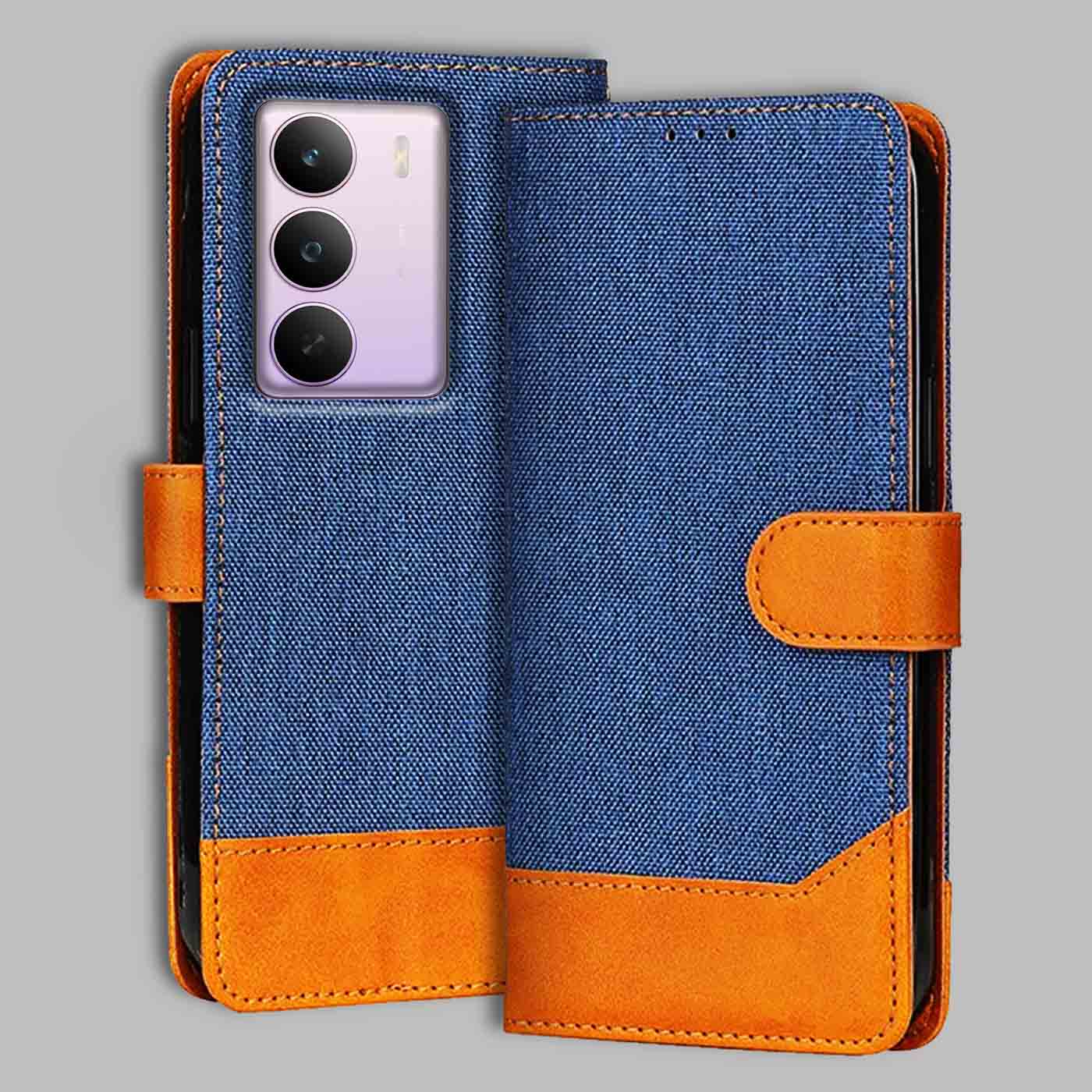 Accesorios Realme C75 5G denim flip cover – Blue – Image 1 #color_
