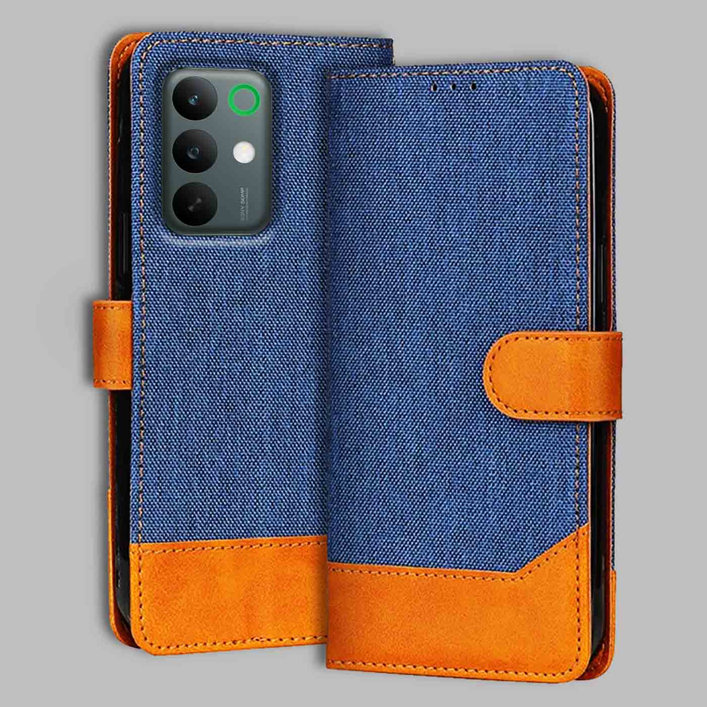 Accesorios Realme C85 5G denim flip cover – Blue – Image 1 #color_