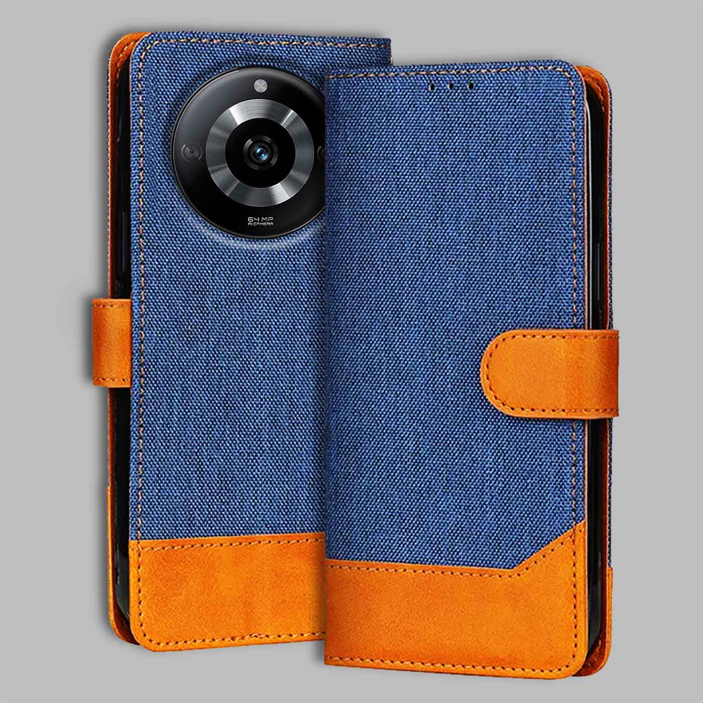 Accesorios Realme Narzo 60 5G denim flip cover – Blue – Image 1 #color_