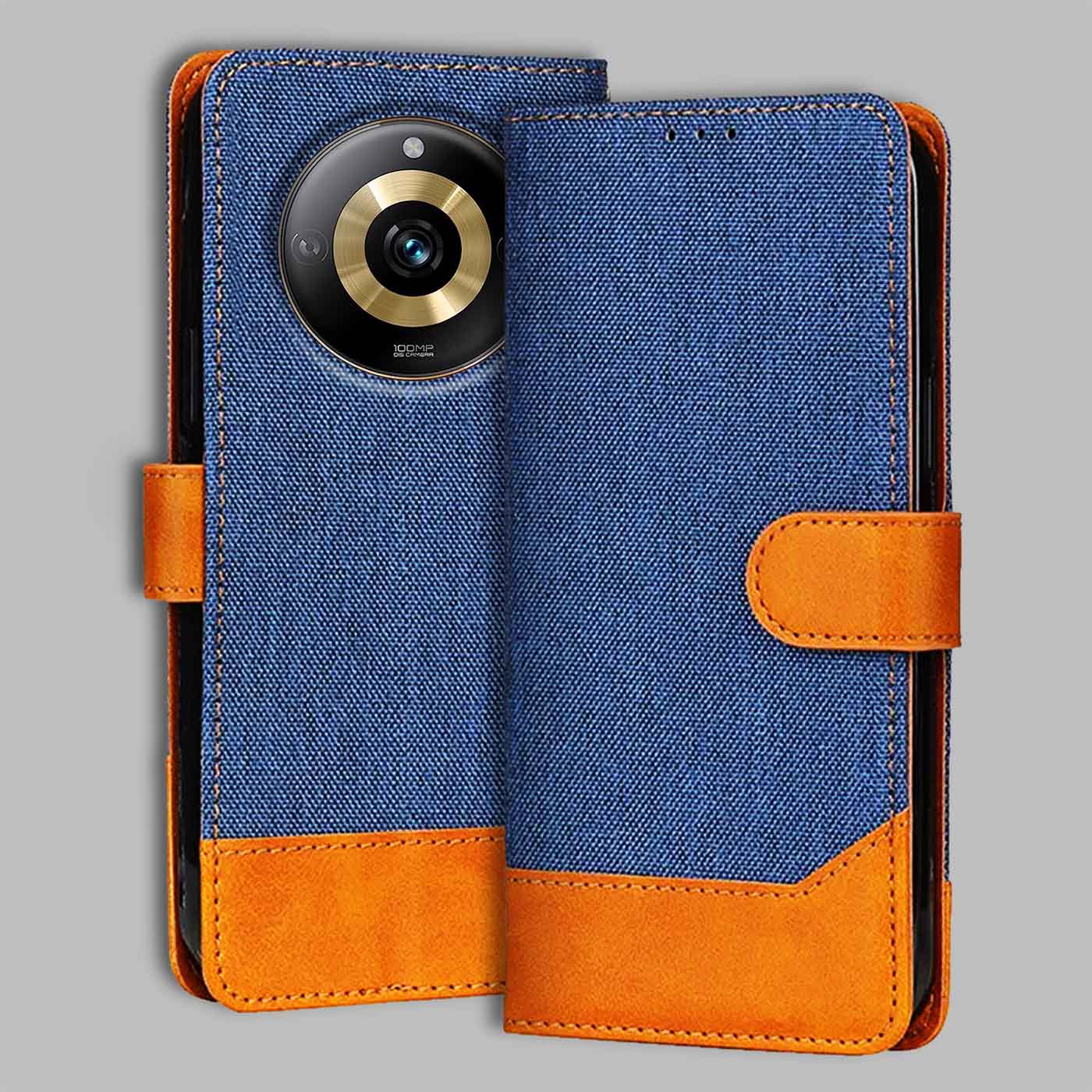 Accesorios Realme Narzo 60 Pro 5G denim flip cover – Blue – Image 1 #color_