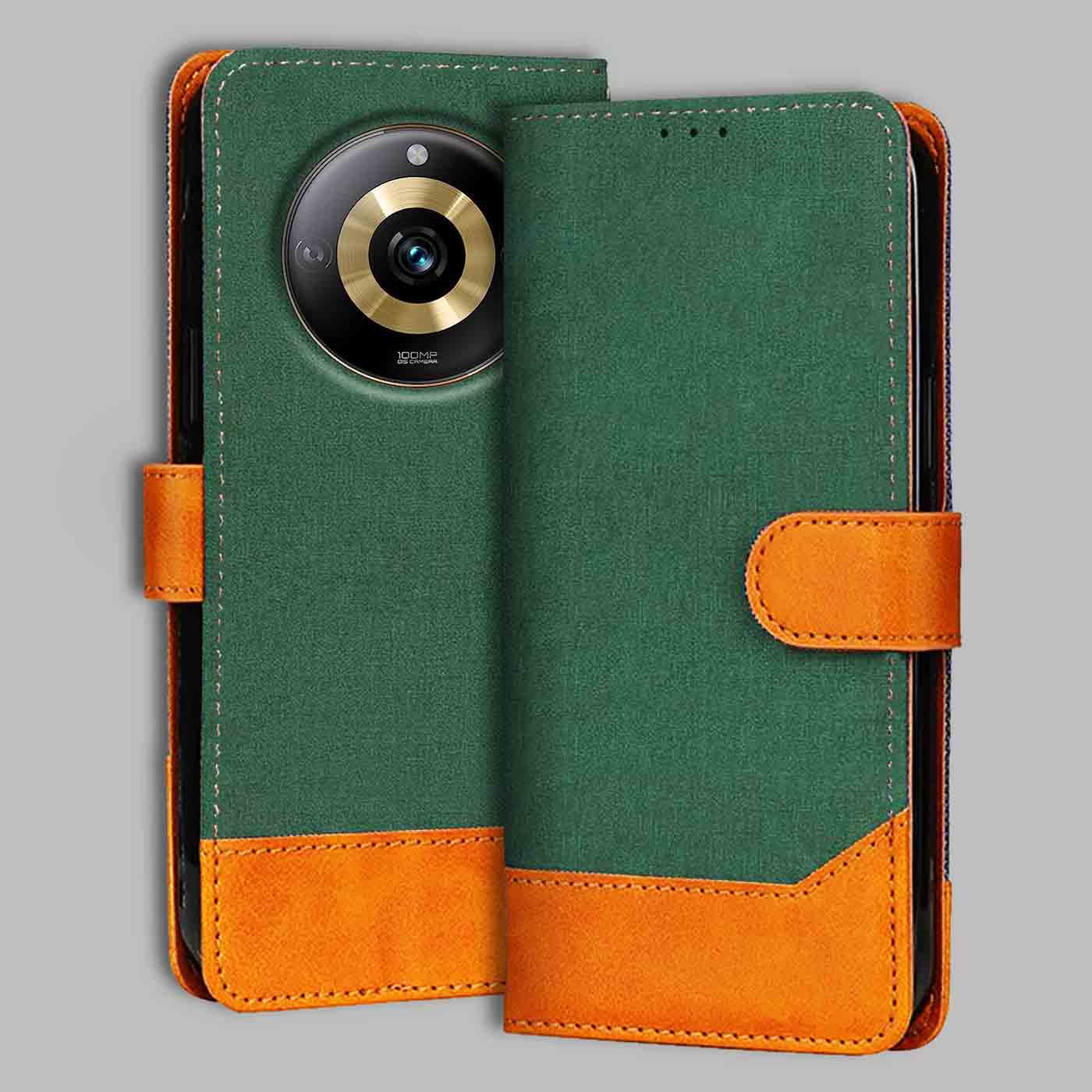Accesorios Realme Narzo 60 Pro 5G denim flip cover – Green – Image 1 #color_g