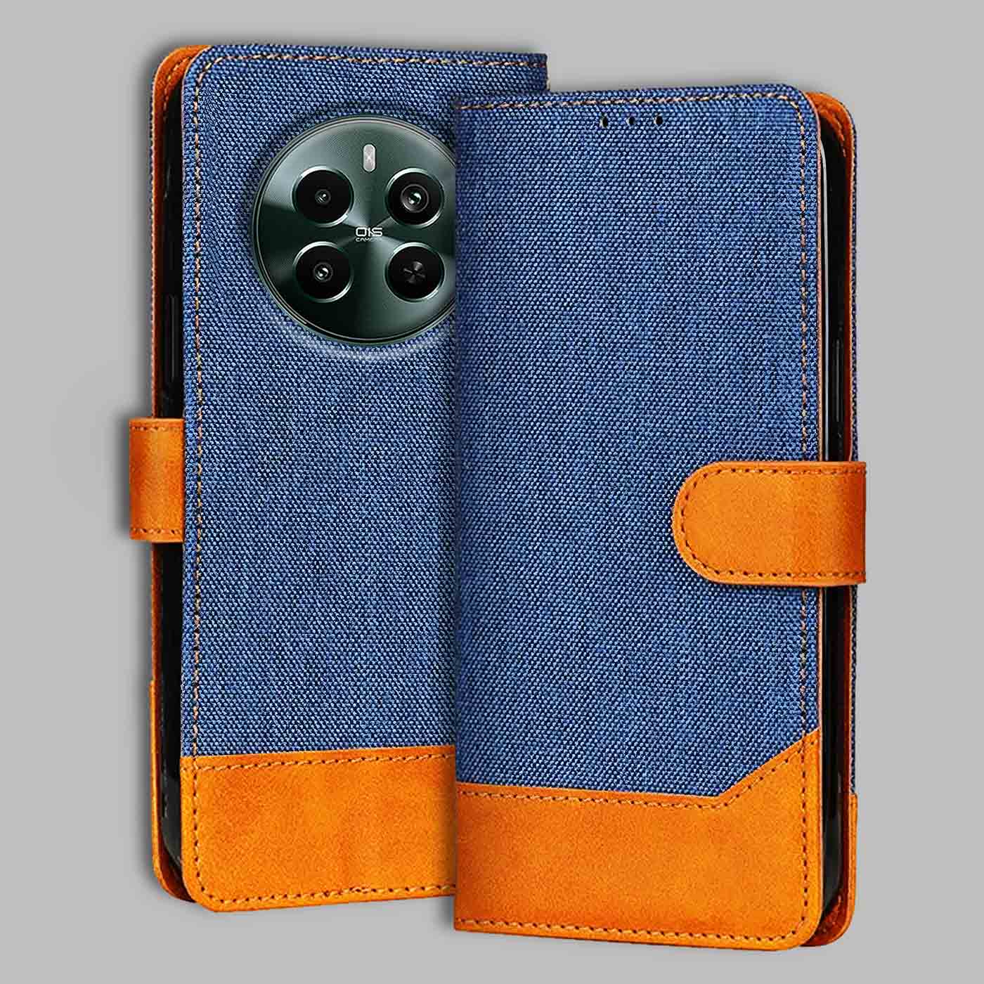 Accesorios Realme Narzo 70 Pro 5G denim flip cover – Blue – Image 1 #color_