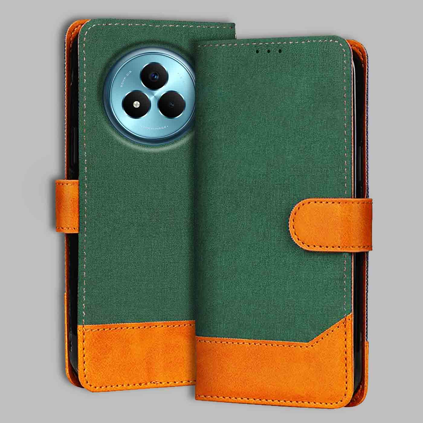 Accesorios Realme Narzo 80 Pro 5G denim flip cover – Green – Image 1 #color_g