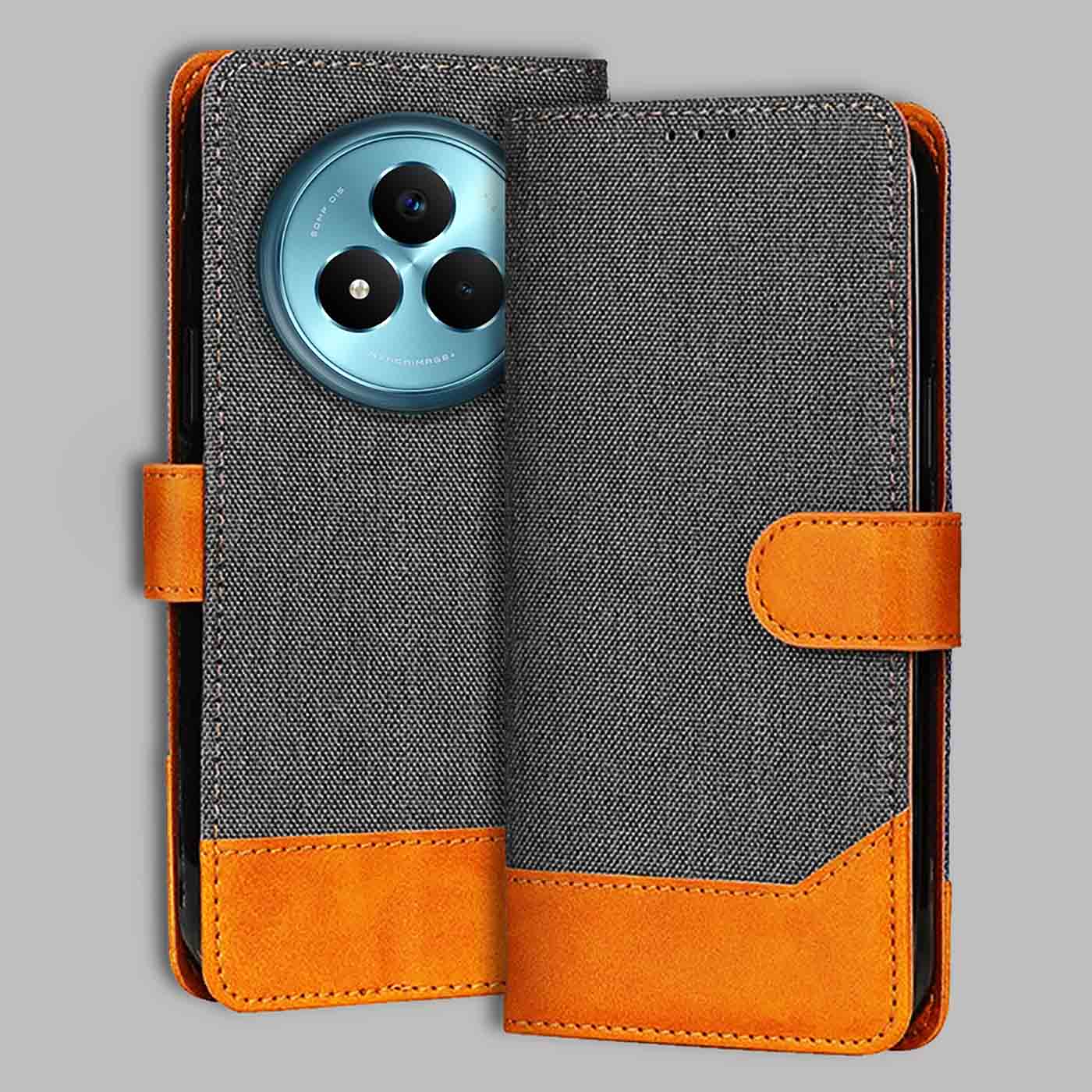 Accesorios Realme Narzo 80 Pro 5G denim flip cover – Grey – Image 1 #color_