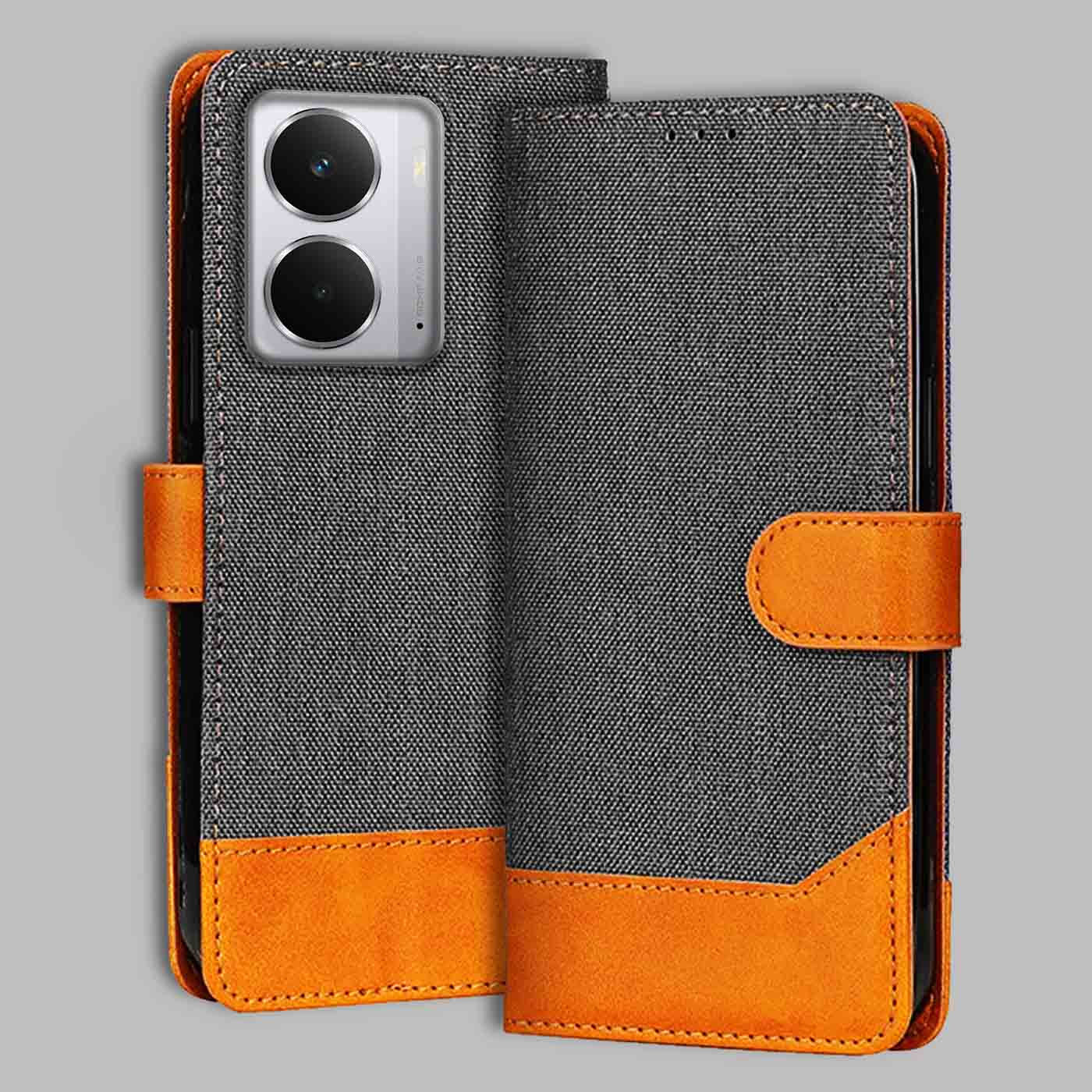 Accesorios Realme P3 5G denim flip cover – Grey – Image 1 #color_