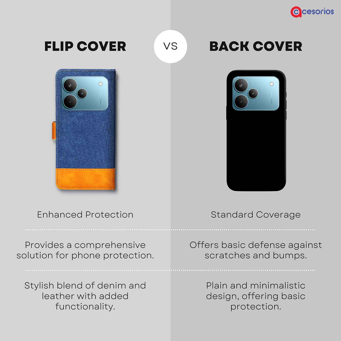 Accesorios Realme P4 Pro 5G denim flip cover – Blue – Image 8 #color_