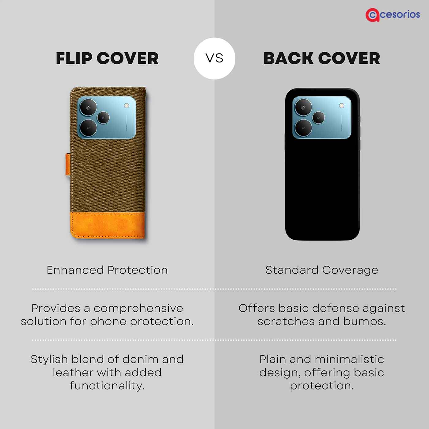 Accesorios Realme P4 Pro 5G denim flip cover – Dark Brown – Image 8 #color_dark b