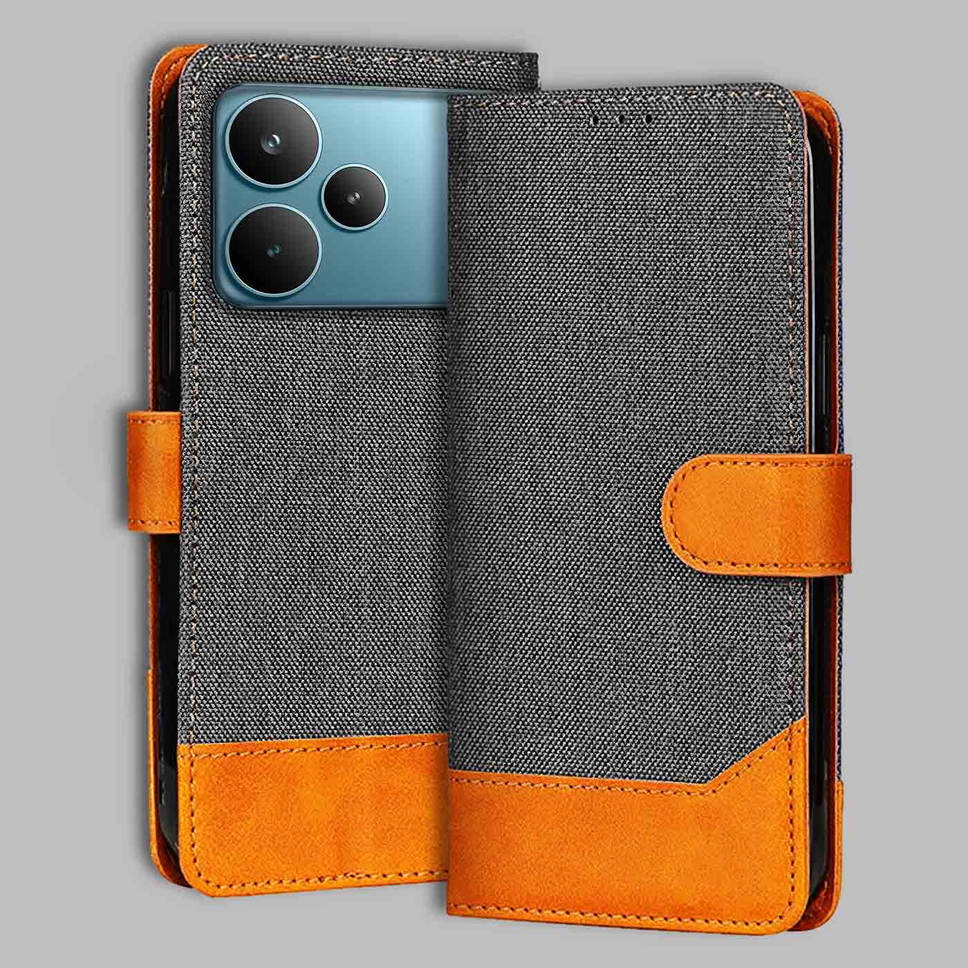 Accesorios Realme P4 Pro 5G denim flip cover – Grey – Image 1 #color_