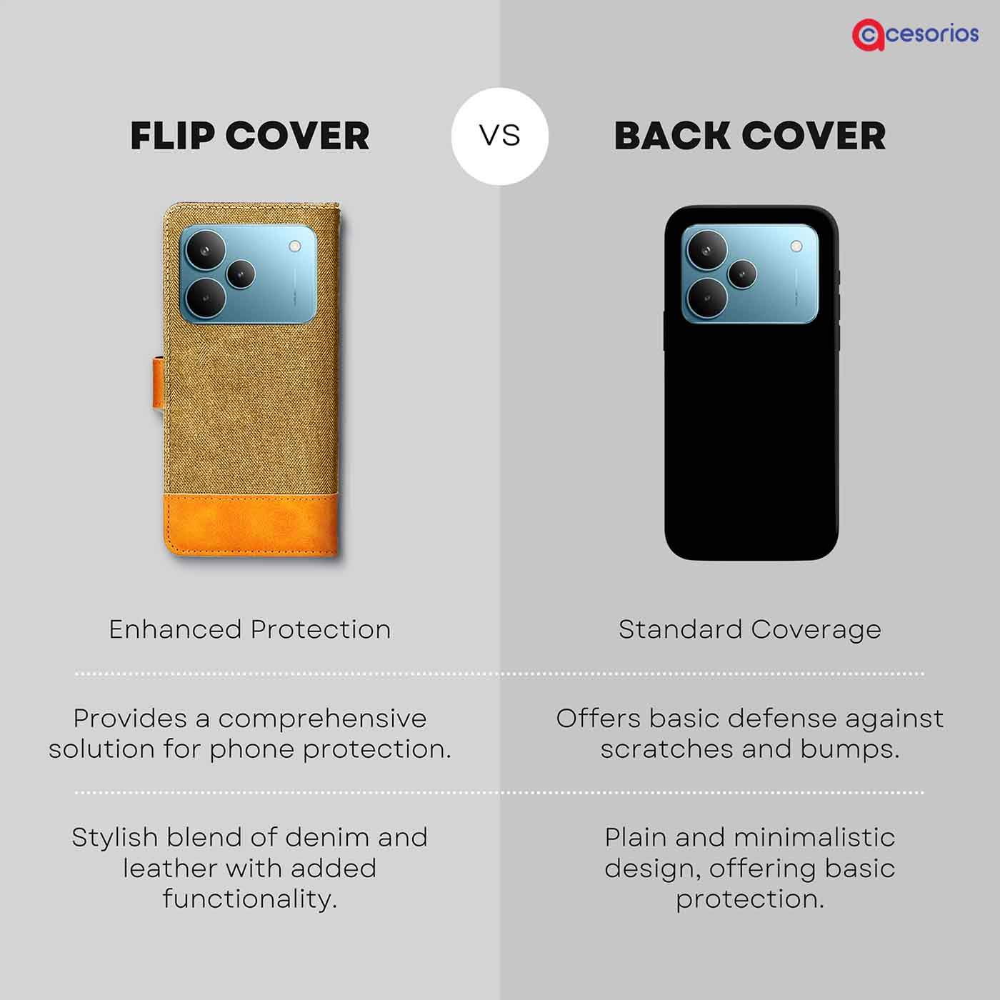 Accesorios Realme P4 Pro 5G denim flip cover – Light Brown – Image 8 #color_light b