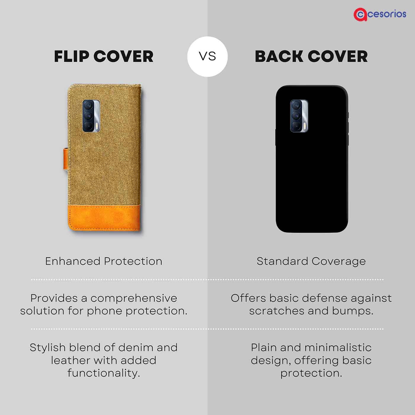 Accesorios Realme X7 denim flip cover – Light Brown – Image 8 #color_light b