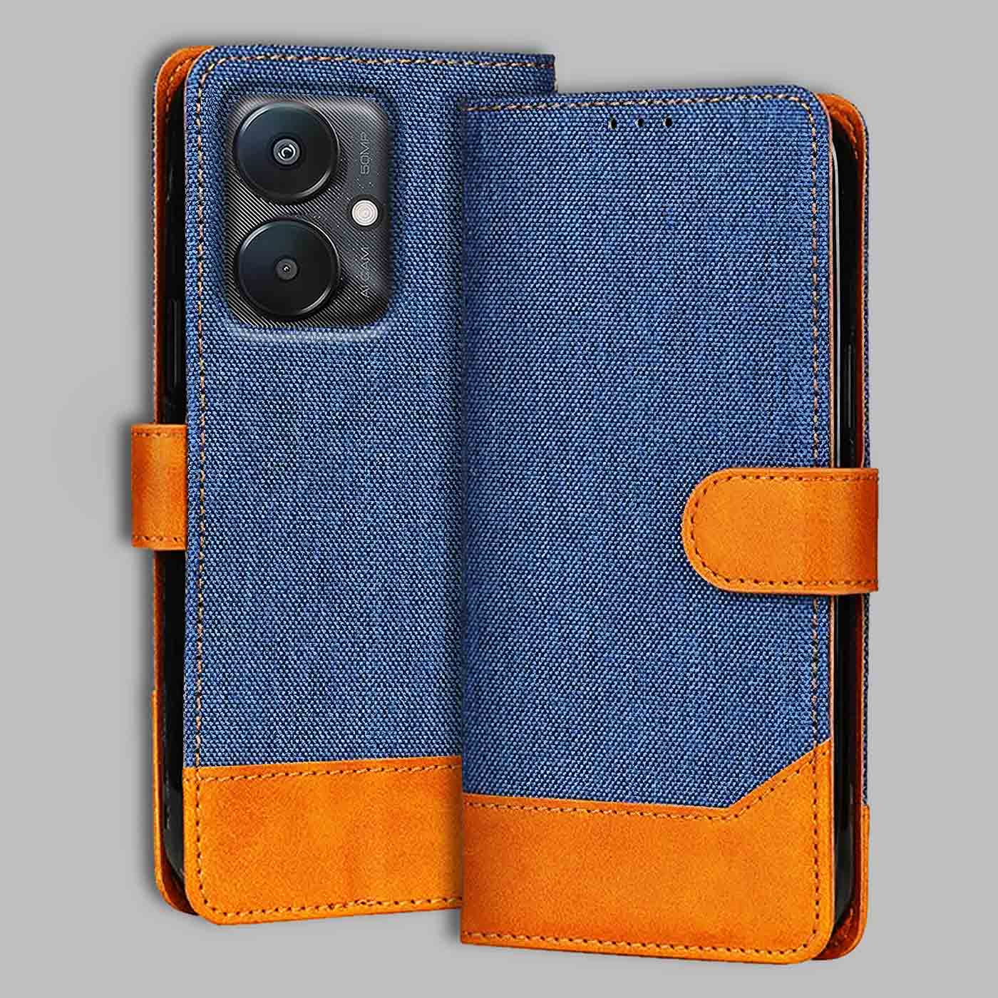 Accesorios Redmi 13C 5G denim flip cover – Blue – Image 1 #color_