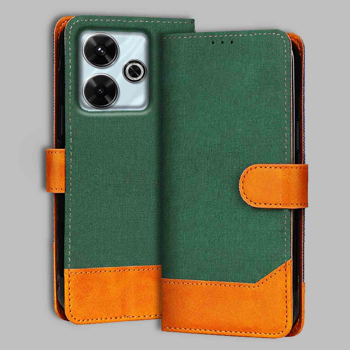 Accesorios Redmi 13 5G denim flip cover – Green – Image 1 #color_g