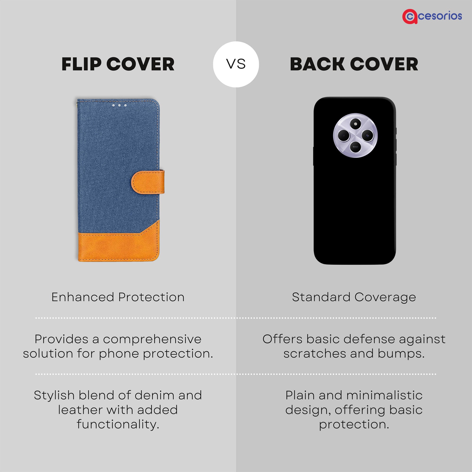 Accesorios Redmi 14C 5G denim flip cover – Blue – Image 8 #color_blue