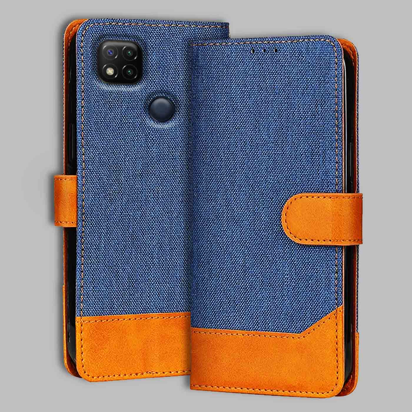 Accesorios Redmi 9 denim flip cover – Blue – Image 1 #color_
