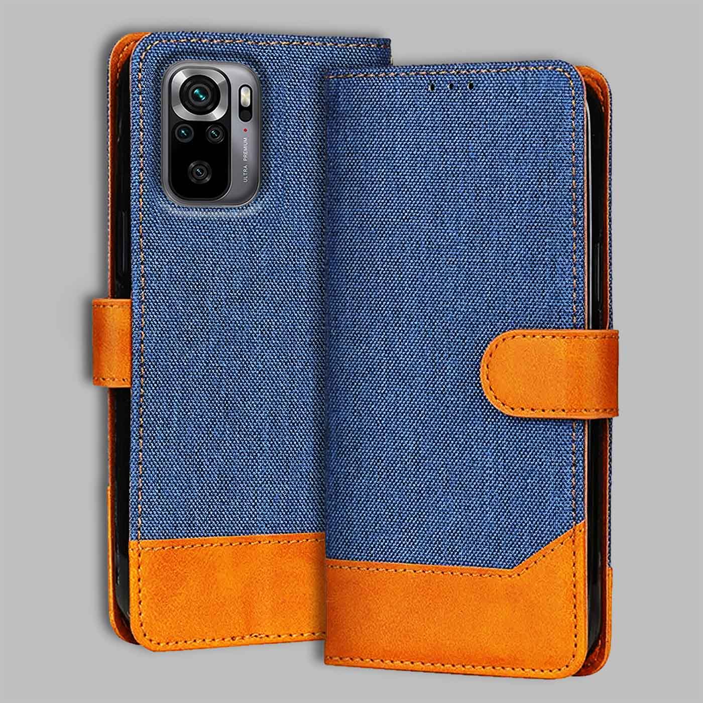 Accesorios Redmi Note 10S denim flip cover – Blue – Image 1 #color_