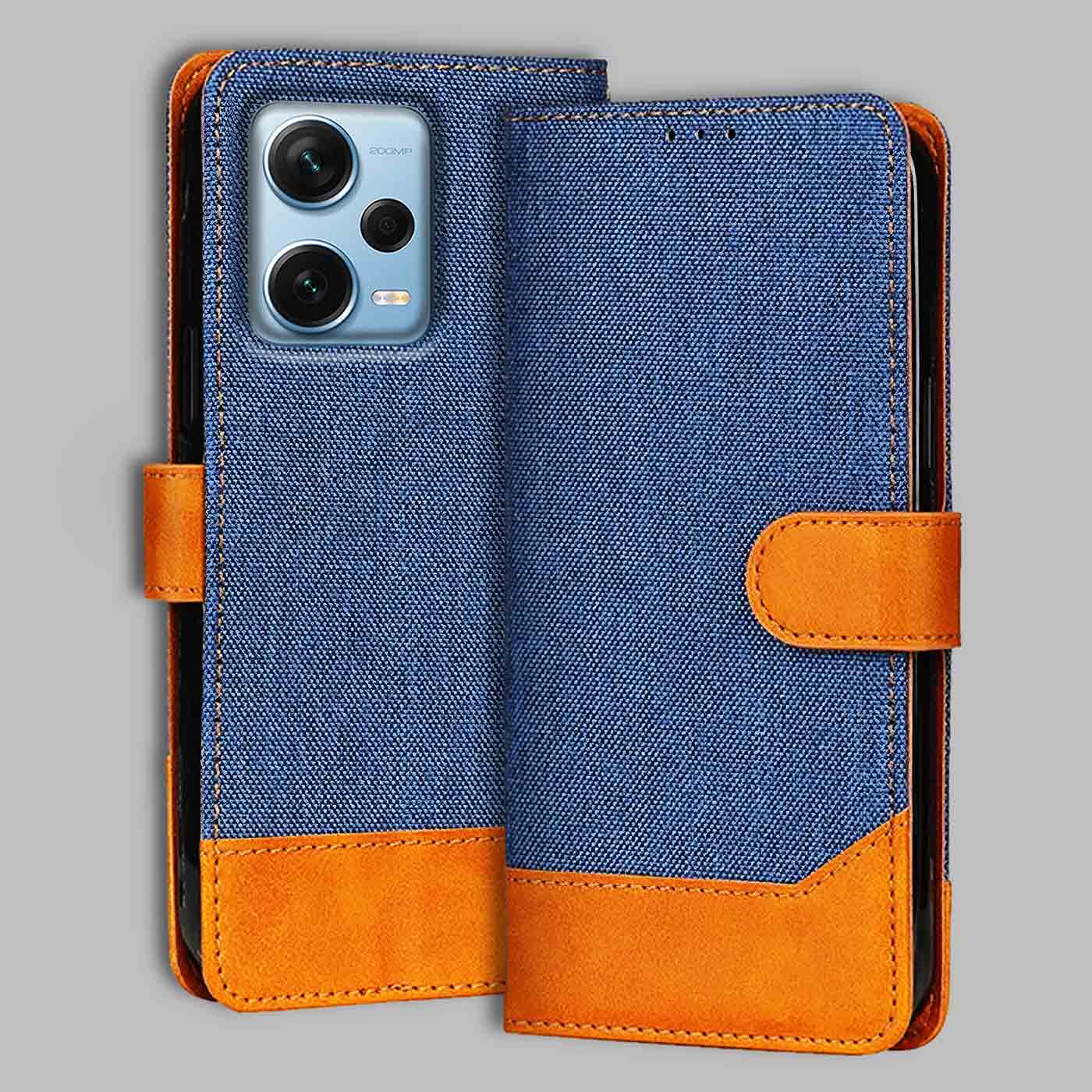 Accesorios Redmi Note 12 Pro Plus denim flip cover – Blue – Image 1 #color_