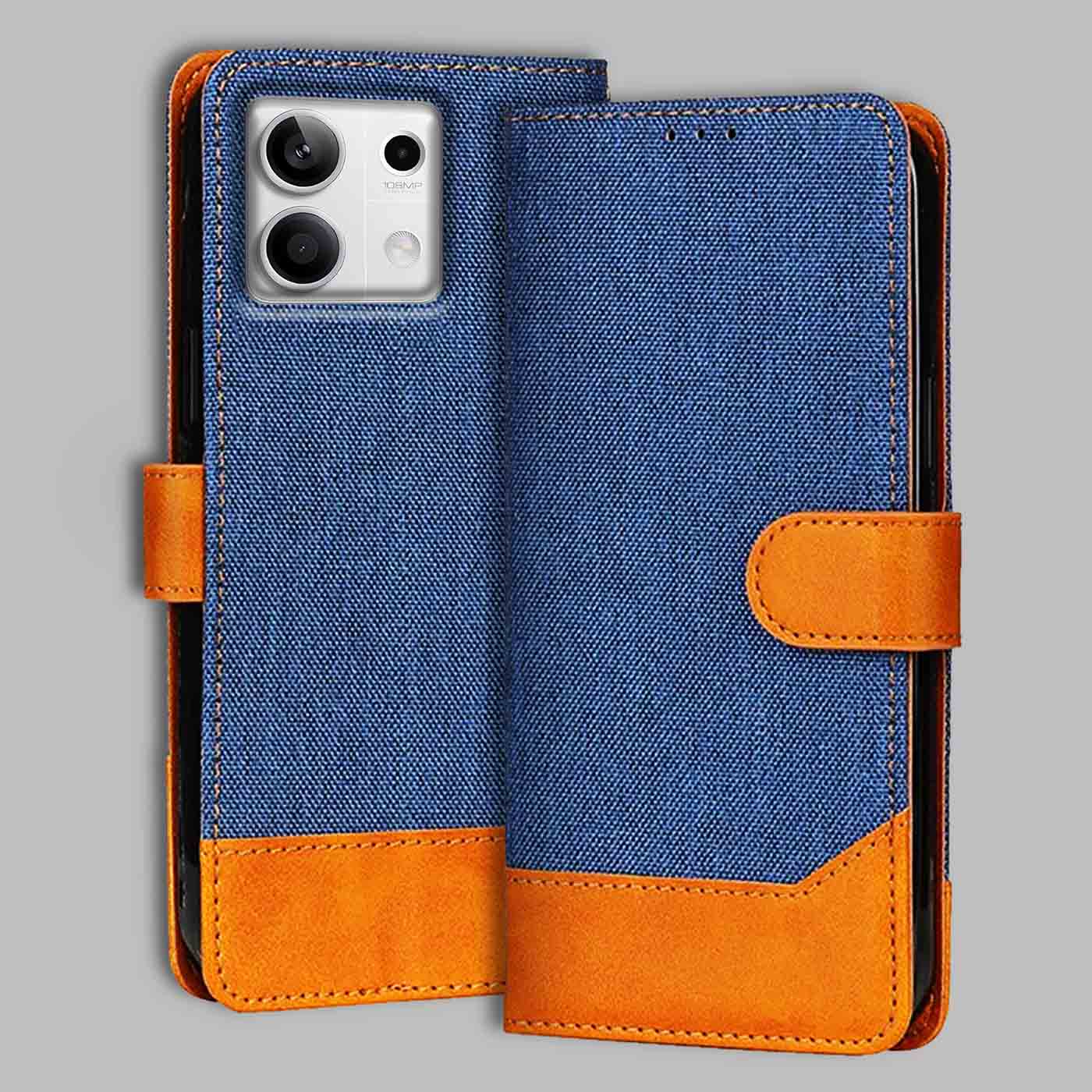 Accesorios Redmi Note 13 5G denim flip cover – Blue – Image 1 #color_