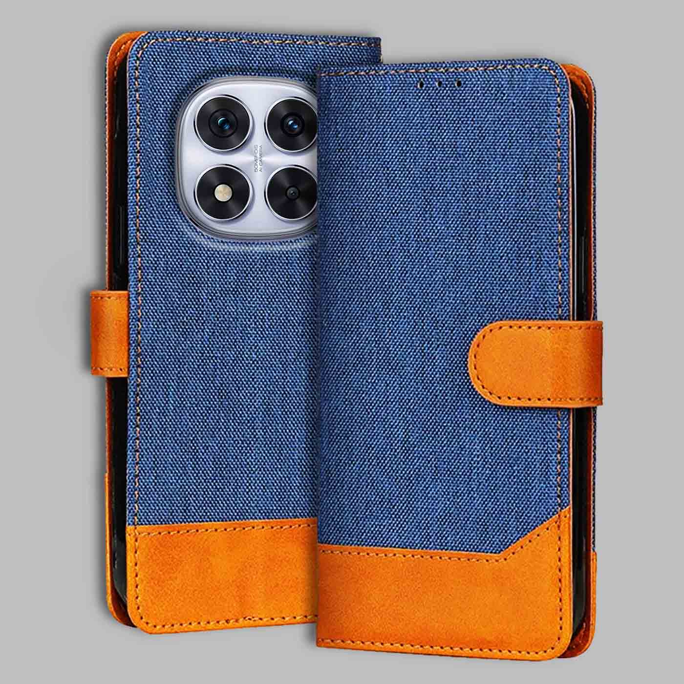 Accesorios Redmi Note 14 Pro 5G denim flip cover – Blue – Image 1 #color_