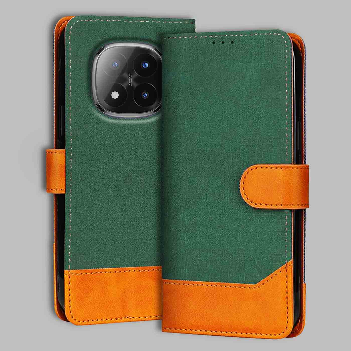 Accesorios Redmi Note 14 Pro Plus 5G denim flip cover – Green – Image 1 #color_g