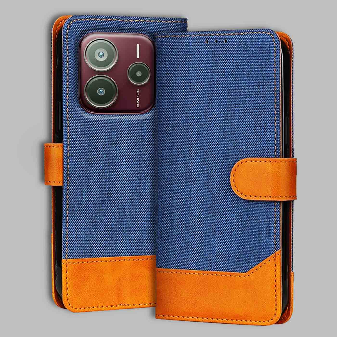 Accesorios Redmi Note 14 Se 5G denim flip cover – Blue – Image 1 #color_