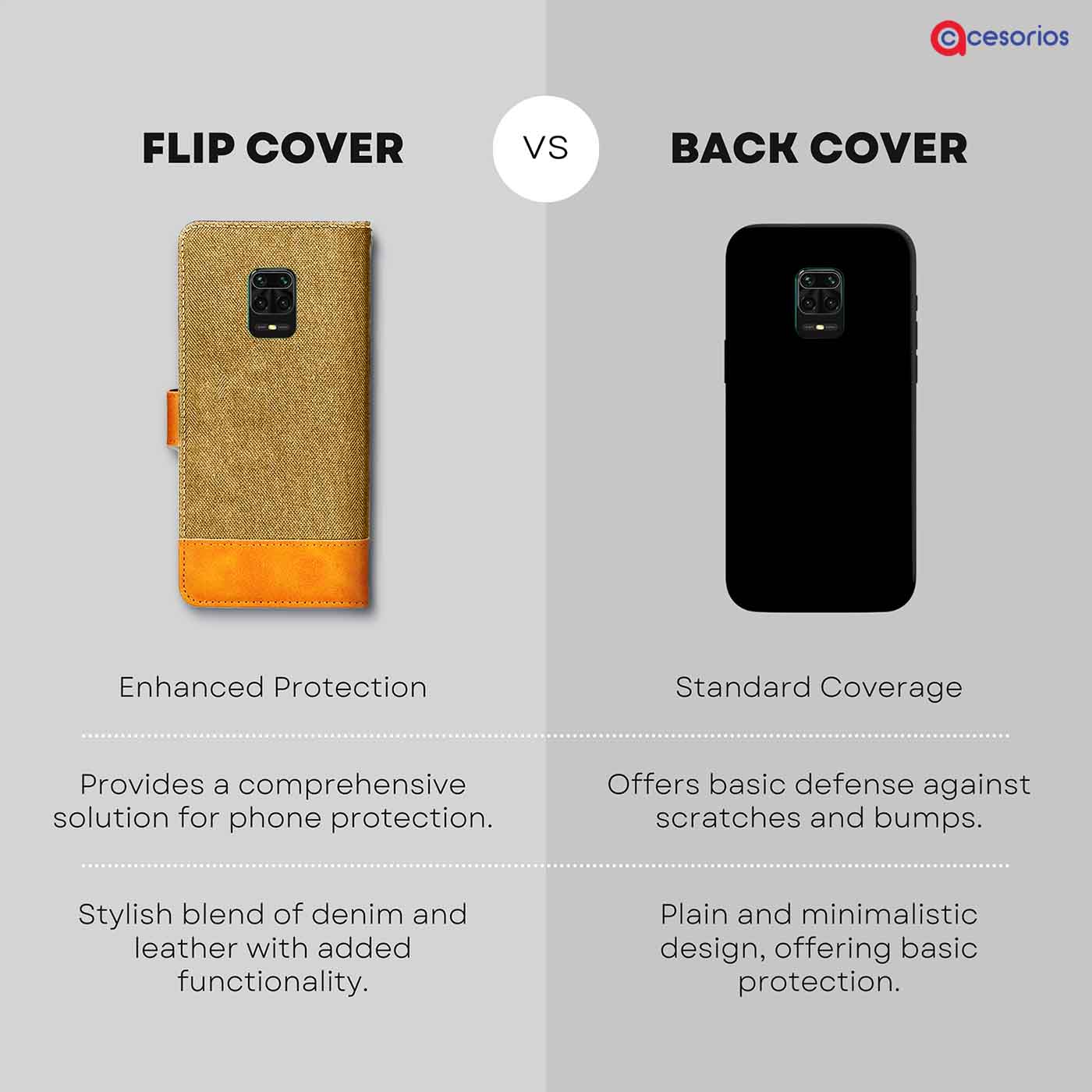 Accesorios Redmi Note 9 Pro Max denim flip cover – Light Brown – Image 8 #color_light b