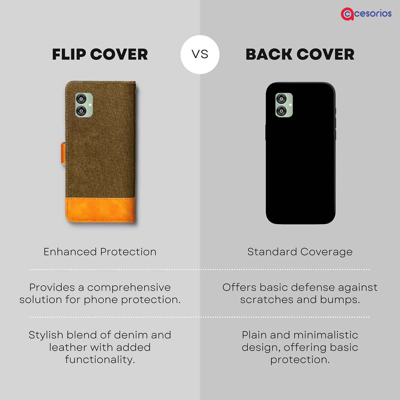 Accesorios Samsung F04 denim flip cover – Dark Brown – Image 8 #color_dark b