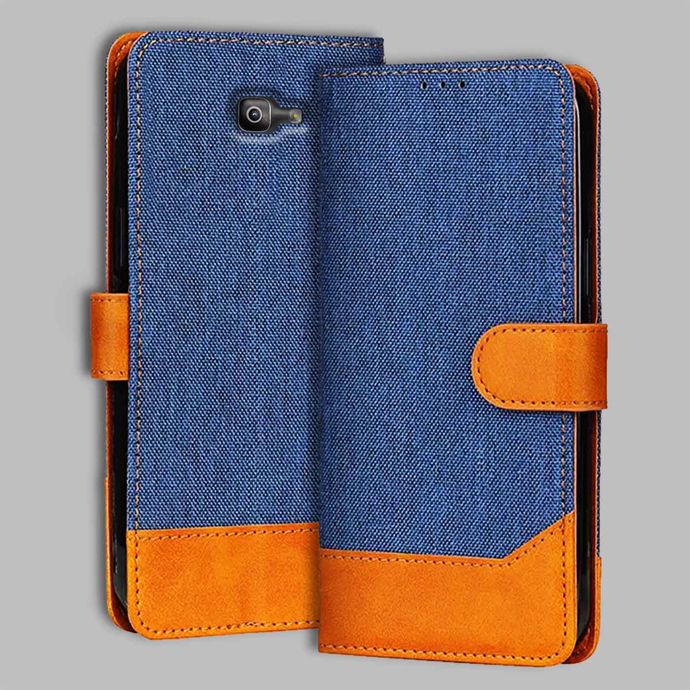 Accesorios Samsung J7 Prime 2 denim flip cover – Blue – Image 1 #color_