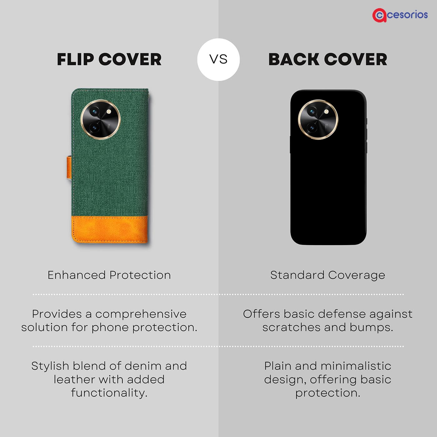 Accesorios Vivo T3X 5G denim flip cover – Green – Image 8 #color_g