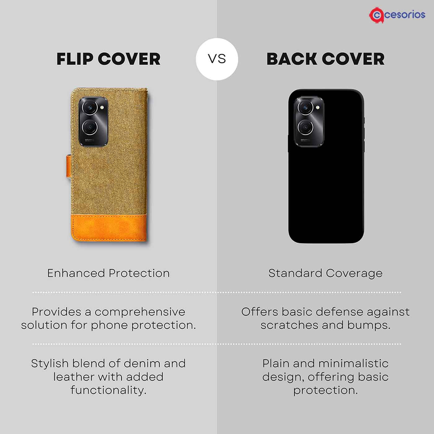 Accesorios Vivo T3 Lite 5G denim flip cover – Light Brown – Image 8 #color_light b